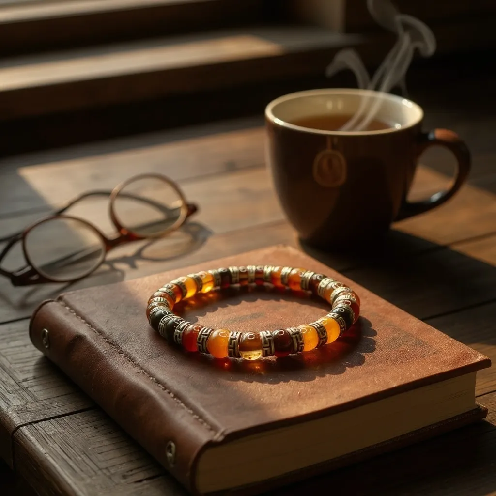 Carnelian Beaded Bracelet view 3
